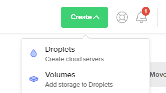 DO create new droplet