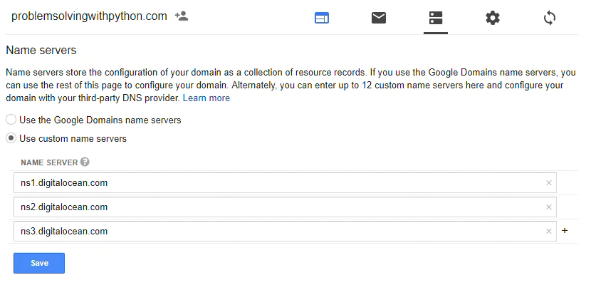 Google Domains DNS Routing