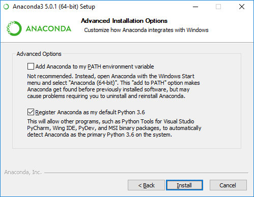 installing anaconda 3