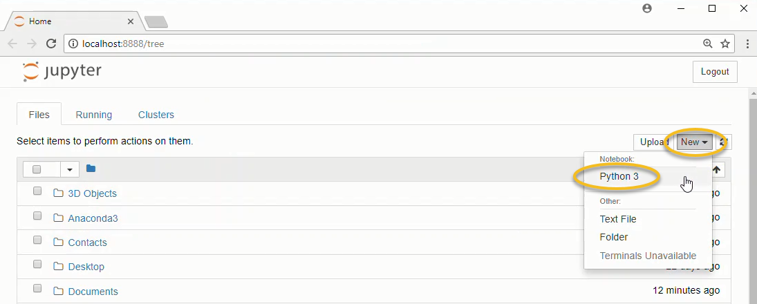 jupyter file browswer