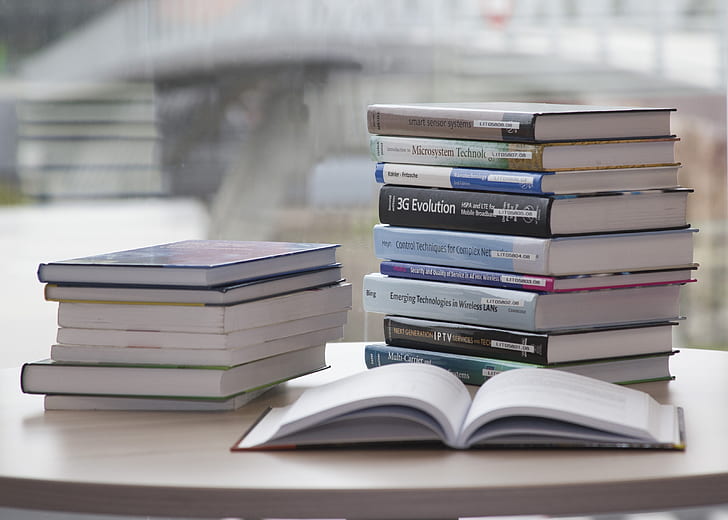 stack of books